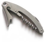 stainless steel corkscrew