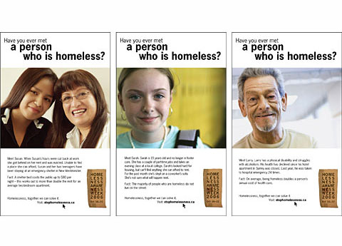 2006 homelessness awareness week ad series