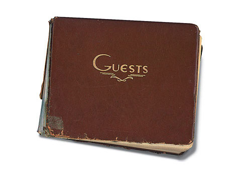 photo of old Point no Point guest book