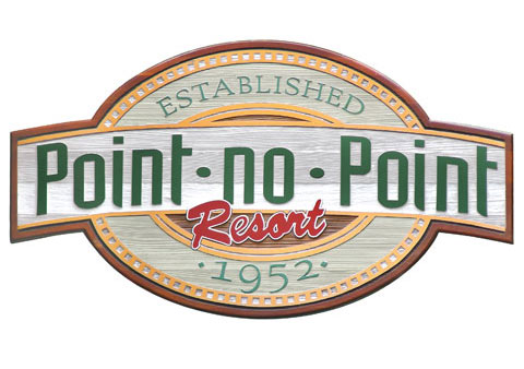 Point no Point exterior sign designed by design hq inc.
