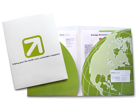 terrachoice presentation folder custom designed by design hq inc.