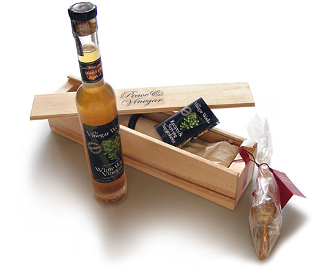 Vinegar Works hand made gift box designed by design hq inc. as a self promotion