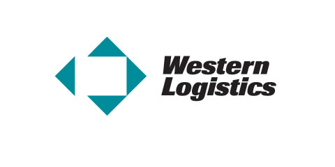 western logistics logo designed by design hq inc.