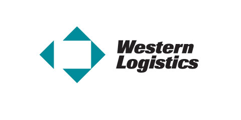 western logistics logo designed by design hq inc.