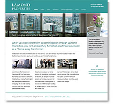 new website for Lamond Properties