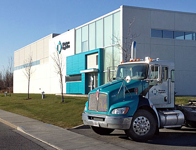 photo of western logistics montreal terminal under construction