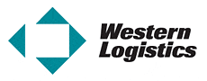 western logistics logo designed by design hq inc.